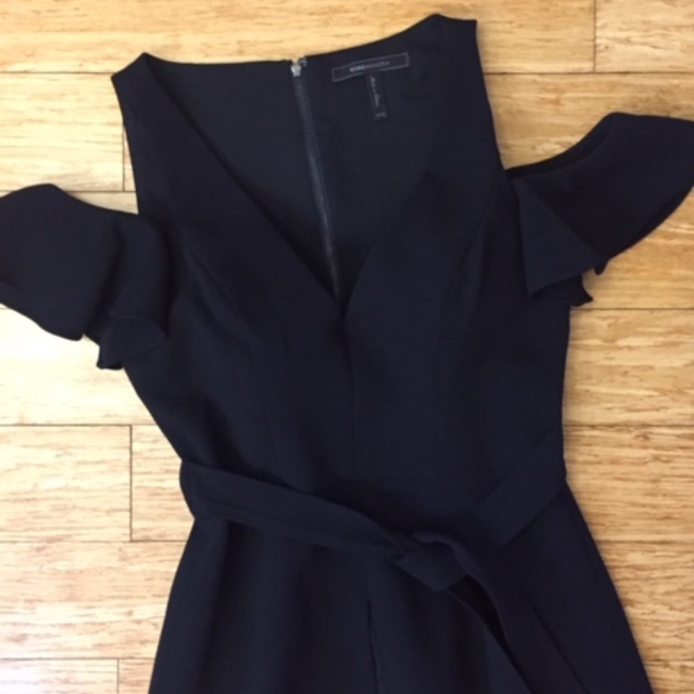 BCBGMaxAzria Black Off Shoulder Top
